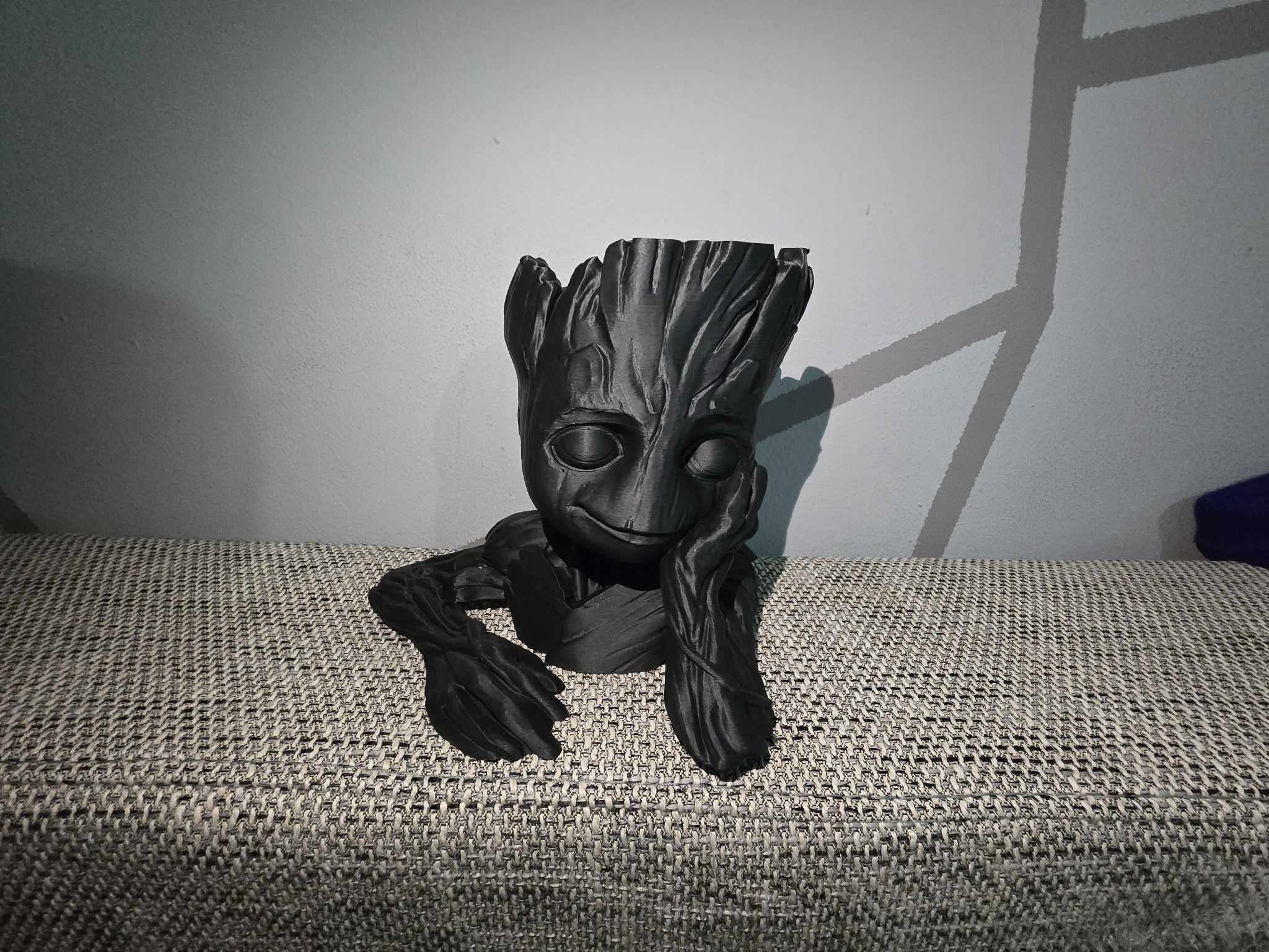 Vaso decorativo Groot stampato in 3D